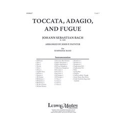         Toccata; Adagio; and Fugue (c/b sc) - Johann Sebastian Bach
    