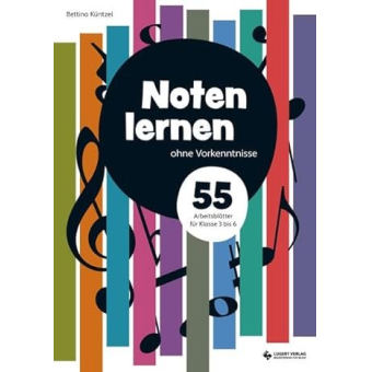 Noten lernen ohne Vorkenntnisse: 55 Arbeitsblätter