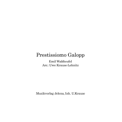         Prestissimo Galopp - Emile Waldteufel / Arr. Uwe Krause-Lehnitz
    