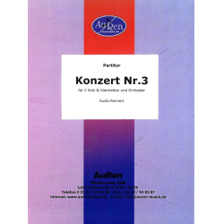         Konzert Nr. 3  Doppelkonzert für 2 Klarinetten - Guido Rennert
    