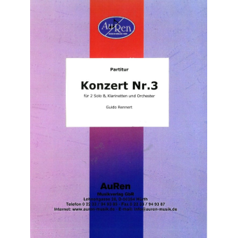 Konzert Nr. 3  Doppelkonzert für 2 Klarinetten
