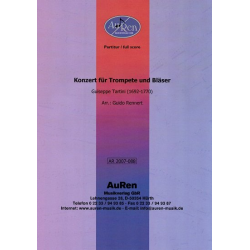         Konzert für Trompete in D und Bläser - Guiseppe Tartini  (1692-1770) / Arr. Guido Rennert
    