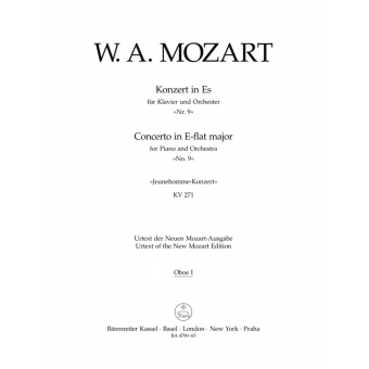 Concerto for Piano and Orchestra no. 9 in E-flat major K. 271 "Jeunehomme"