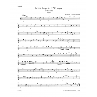 Missa longa in C major K. 262 (246a)