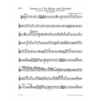 Concerto for Piano and Orchestra no. 11 in A major K. 413(387a)