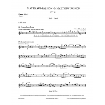 St. Matthew Passion BWV 244