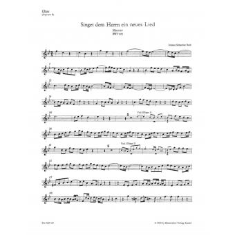 Singet dem Herrn ein neues Lied BWV 225