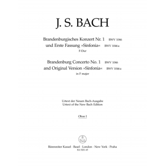 Brandenburg Concerto No. 1 and Original Version "Sinfonia" in F major BWV 1046, BWV 1046a