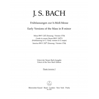 Early Versions of the Mass in B minor BWV 232