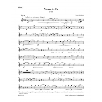 Mass E-flat major D 950