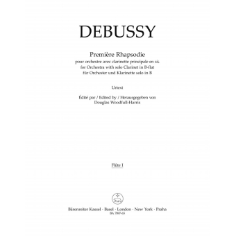 Première Rhapsodie for Orchestra with Solo Clarinet in B-flat