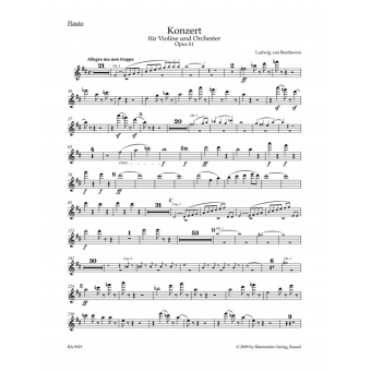 Concerto for Violin and Orchestra in D major op. 61