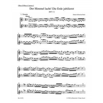 The Heavens laugh, the earth exults in gladness BWV 31