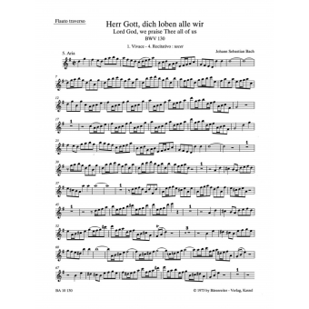 Lord God, we praise Thee all of us BWV 130