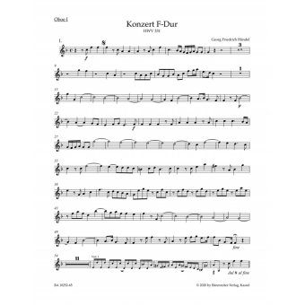 Concerto in F major HWV 331