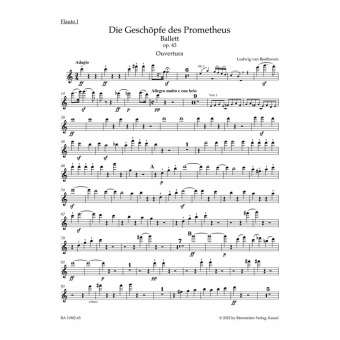 Overture "Die Geschöpfe des Prometheus" for Orchestra op. 43