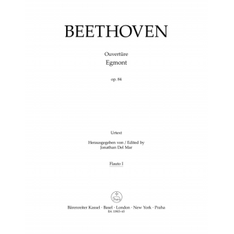 Overture "Egmont" for Orchestra op. 84