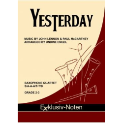         Yesterday (Beatles) - Paul McCartney John Lennon & / Arr. Undine Engel
    