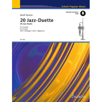 20 Jazz-Duette  für Trompeten Heft 1 - Online Material Audio