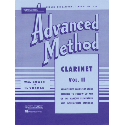         Rubank Advanced Method - Clarinet Vol. 2 - Himie Voxman
    