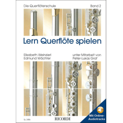         Lern Querflöte spielen Bd. 2 (mit Online Audiotracks) - Elisabeth Weinzierl & Edmund Wächter
    
