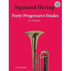         Forty progressive Etudes for trumpet (+Online Audio) - Sigmund Hering
    