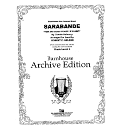         Sarabande  (from Pour le Piano) - Claude Achille Debussy / Arr. Robert E. Nelson
    