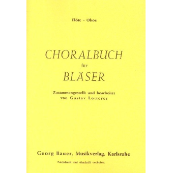 Choralbuch für Bläser - 01 Flöte, Oboe