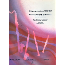         Eine kleine Nachtmusik  für 4 Klarinetten - Wolfgang Amadeus Mozart / Arr. Jacques Lancelot
    