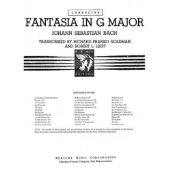         Fantasia in G Major BWV 572 - Johann Sebastian Bach / Arr. Richard Franko Goldman
    