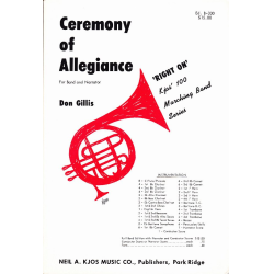         Ceremony of Allegiance  (with Narrator, opt. String Section) - Don Gillis
    