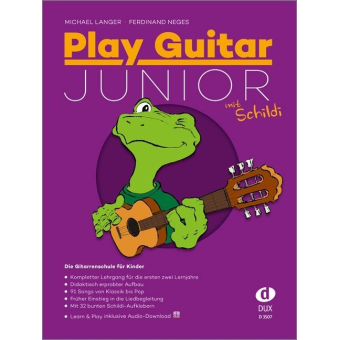 Play Guitar Junior mit Schildi