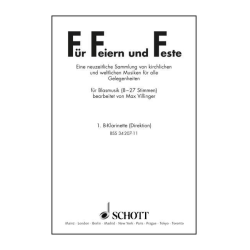         Für Feiern und Feste (00 Klarinette 1 in Bb - Direktion) - Max Villinger
    