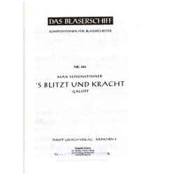         S blitzt und kracht  Galopp - Max Seidenspinner
    