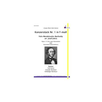 Konzertstück Nr. 1 f-moll  op. 113 (für 2 Klarinetten und Blasorchester)