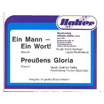 Ein Mann - Ein Wort!