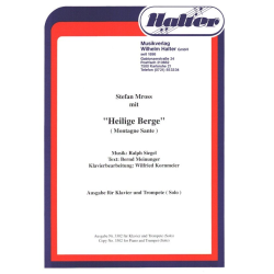         Heilige Berge (Montagne Sante) (Trompetensolo mit Bigband) - Ralph Siegel / Arr. Harald Kolasch
    