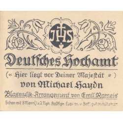         Deutsches Hochamt (Hier liegt vor deiner Majestät) - Johann Michael Haydn / Arr. Emil Rameis
    