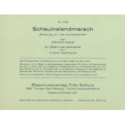         Schauinsland-Marsch - Oskar Fanz / Arr. Hans Hartwig
    
