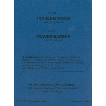 Trauermarsch mit Kameradenlied / Trauermarsch