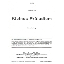         Kleines Präludium - Hans Hartwig
    