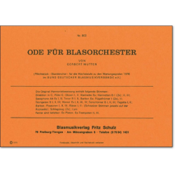         Ode für Blasorchester - Gerbert Mutter
    