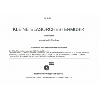 Kleine Blasorchestermusik