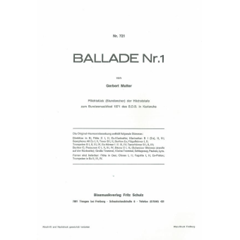 Ballade Nr.1