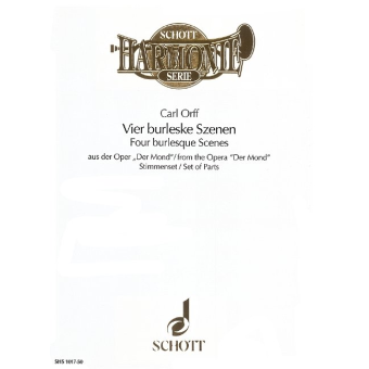 Vier burleske Szenen aus der Oper "Der Mond" (Stimmenset)
