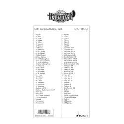         Carmina Burana - Cantiones profanae (Stimmenset ohne Partitur) - Carl Orff / Arr. John Krance
    