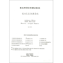         Galliarda (ab Quintett) - Johann Ghro / Arr. Jürgen Ramin
    