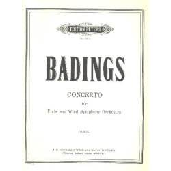         Konzert für Flöte und Blasorchester - Partitur - Henk Badings
    