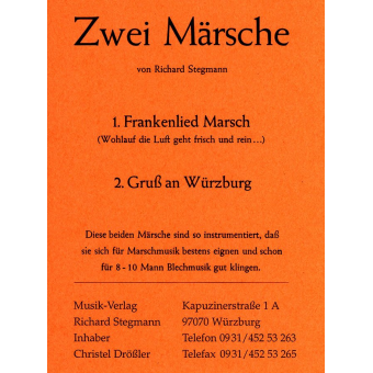 Gruß an Würzburg (Marsch) / Frankenlied - Marsch