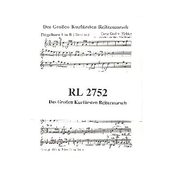 Des Großen Kurfürsten Reitermarsch